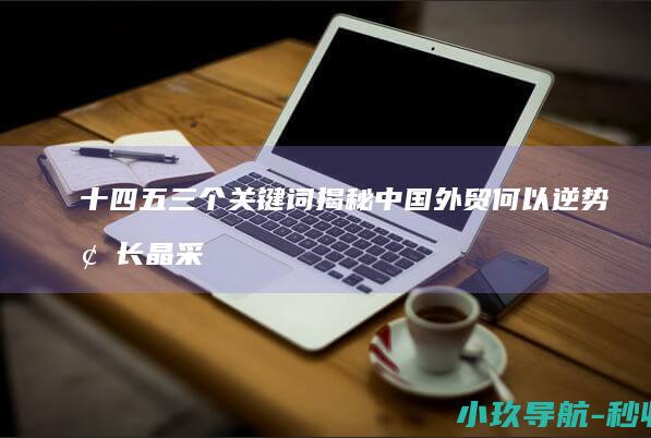 十四五 三个关键词揭秘中国外贸何以逆势增长 晶采观察·解码