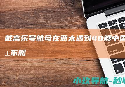 戴高乐号航母在亚太遇到40艘中国军舰和山东舰 法国海军