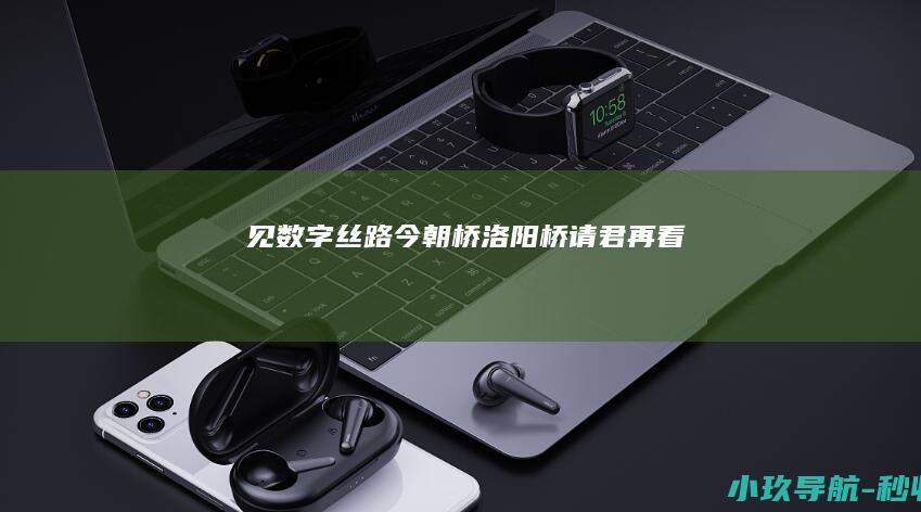 见数字丝路！今朝 桥 洛阳桥 请君再看