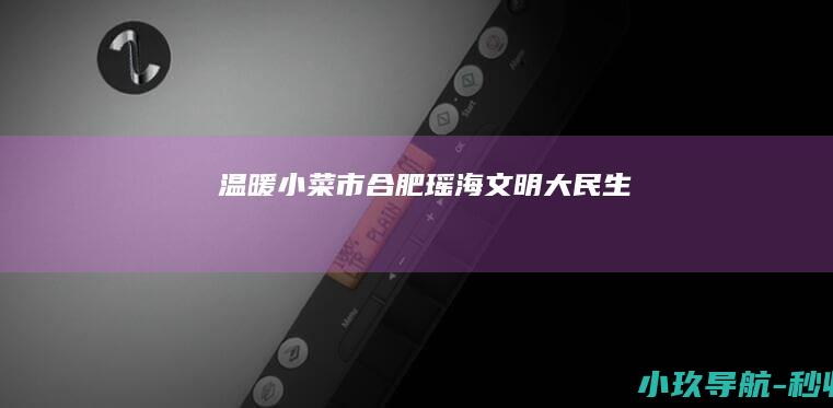 温暖 小菜市 合肥瑶海 文明 大民生