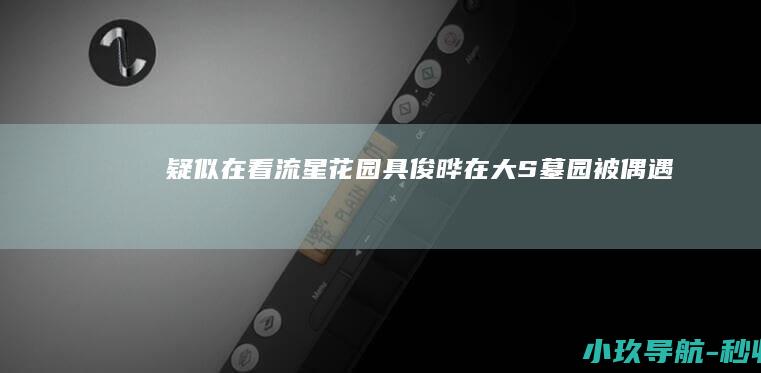 疑似在看 流星花园 具俊晔在大S墓园被偶遇