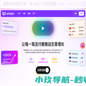 易鲸Whalet_一站式跨境收付款平台_电商卖家外贸B2B收款_全球收单_专注新兴市场