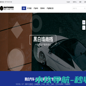 黑白汽车晴雨挡