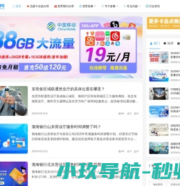 中国移动/电信/联通19元5G大流量卡