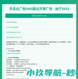 关圣去广告DNS跳过开屏广告