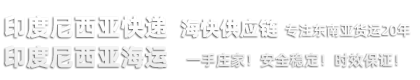 中国到印尼海运